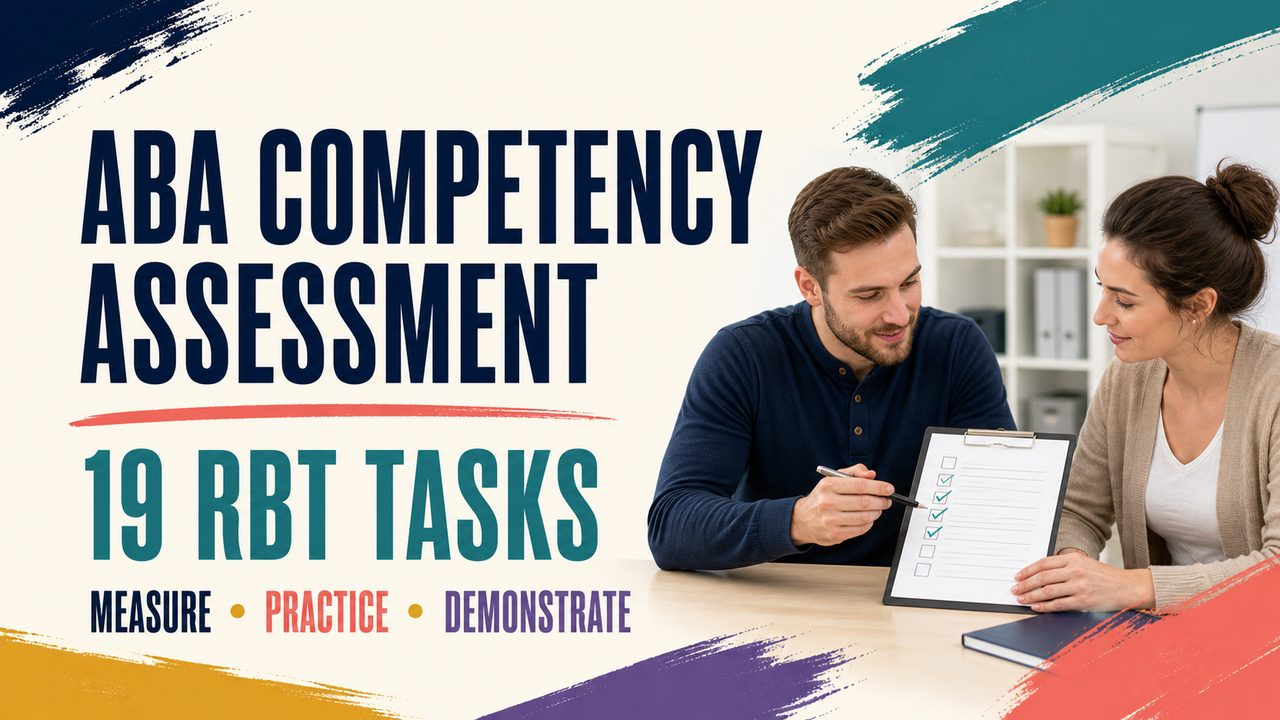 aba competency assessment cover showing an RBT candidate and assessor reviewing task performance