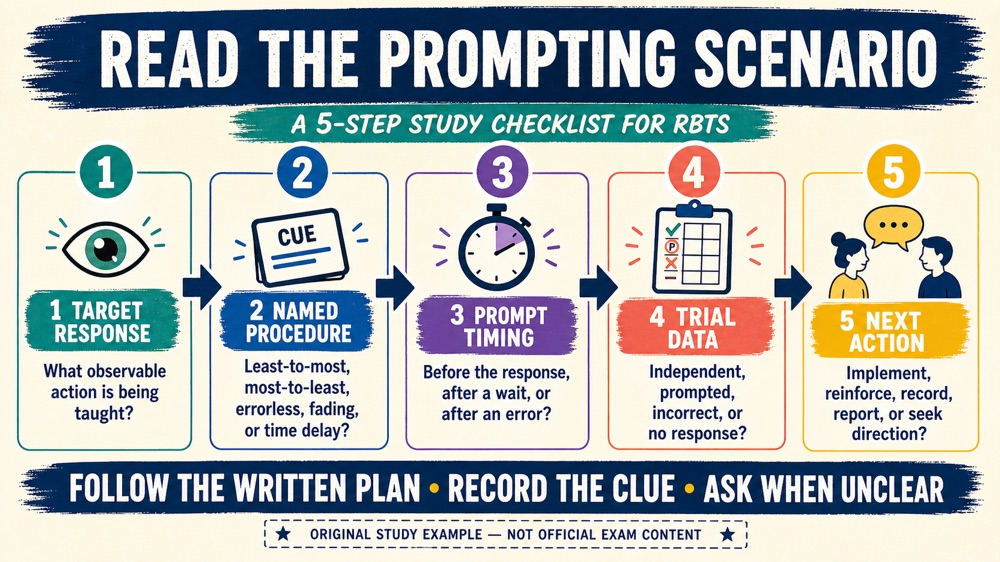 Prompt hierarchy ABA prompt fading and scenario decision checklist