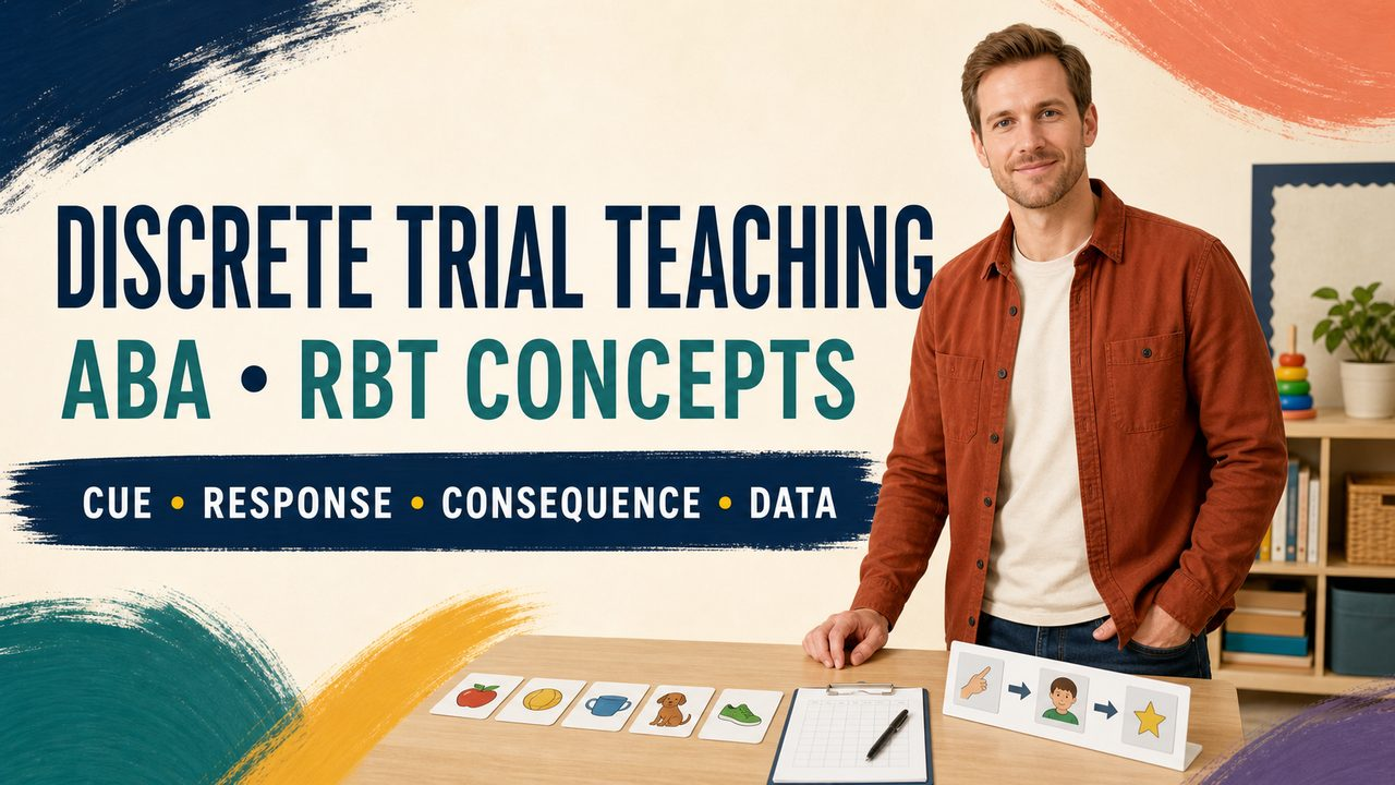 discrete trial aba cover for RBT learners