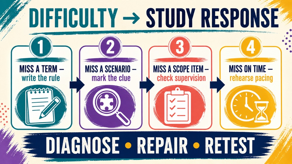 Is the registered behavior technician exam hard diagnostic study loop infographic