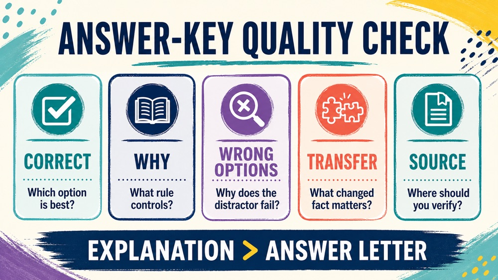 rbt exam questions and answers answer-key quality audit infographic