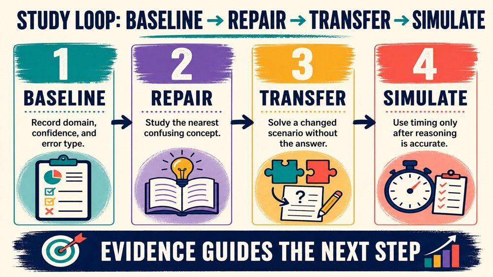 Registered behavior technician exam study guide study loop from baseline through repair, transfer, and simulation