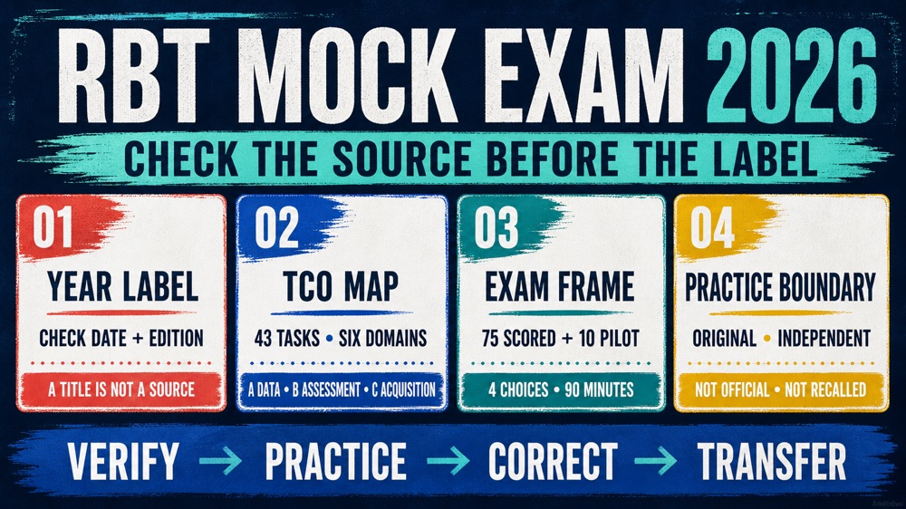 RBT mock exam 2026 format map from source check to timed review
