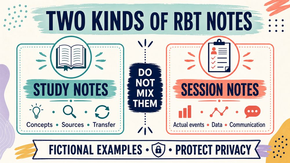 rbt notes examples infographic comparing study notes and session notes
