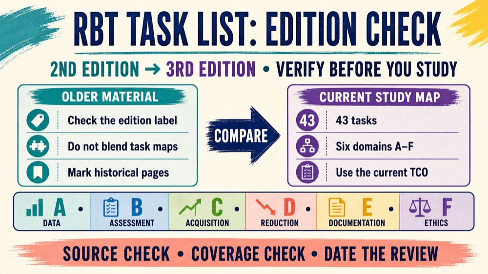 RBT task list study guide 3rd edition six-domain map