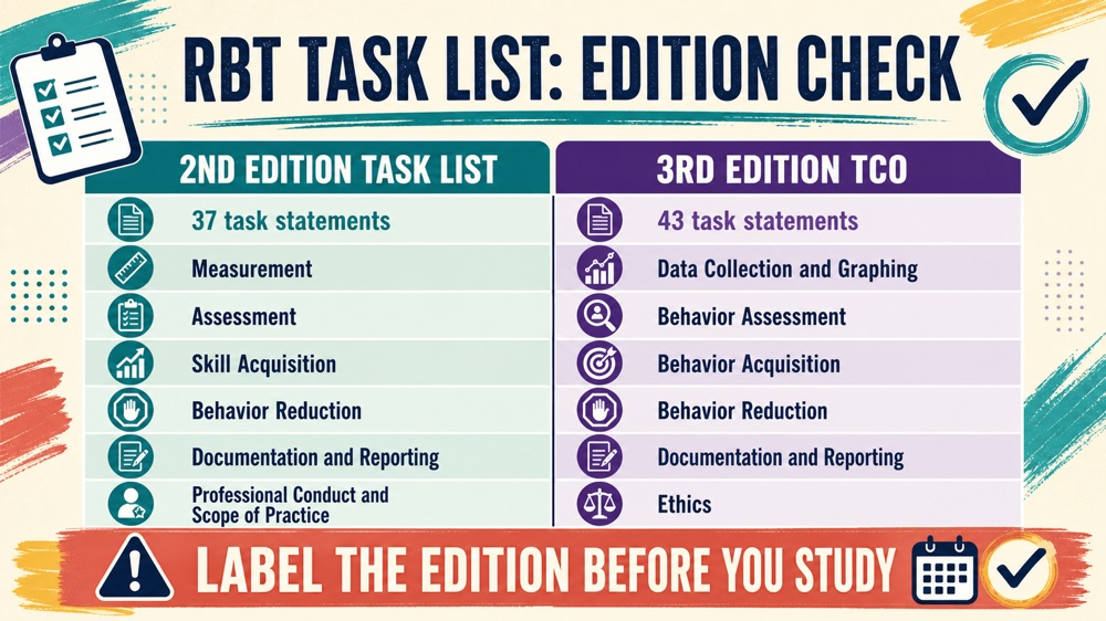 rbt task list 2nd versus 3rd edition comparison infographic