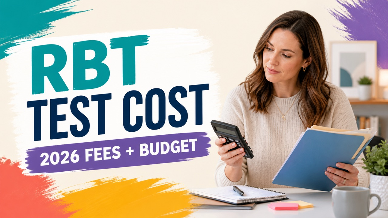 rbt test cost cover showing a white adult building a certification budget