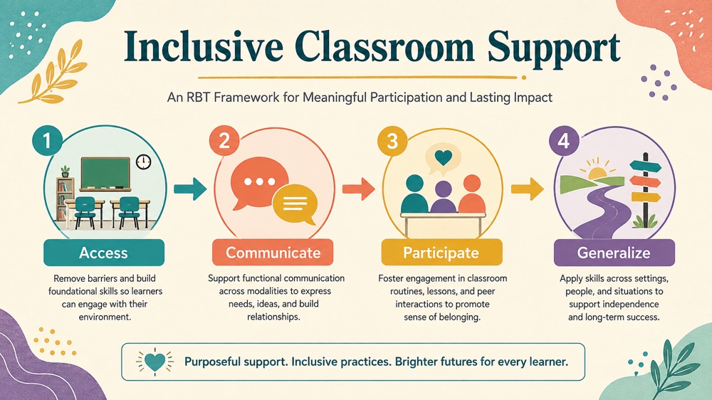 a behavior technician contributes to an inclusive classroom environment by concept map for RBT study