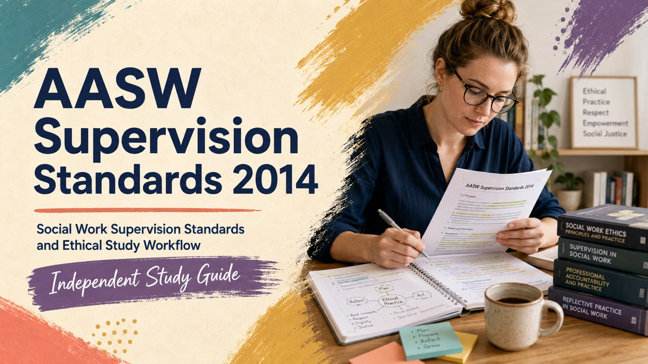 aasw supervision standards 2014 study guide with white adult RBT candidate