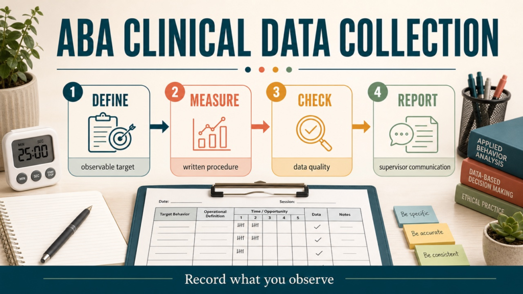 aba clinical data collection cover: definition-to-record workflow