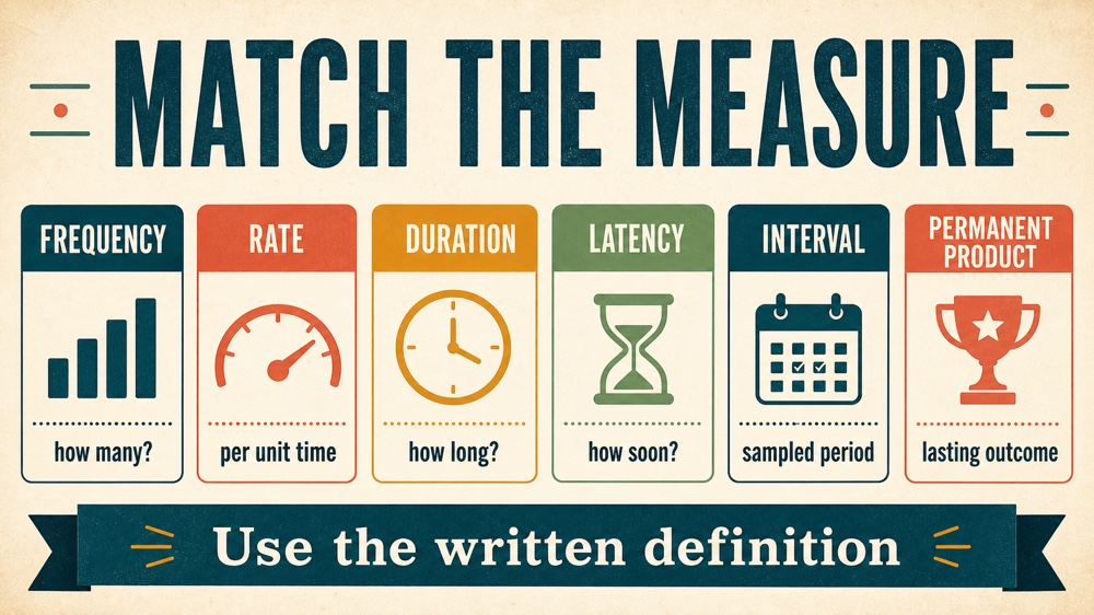 aba clinical data collection: measures and session workflow