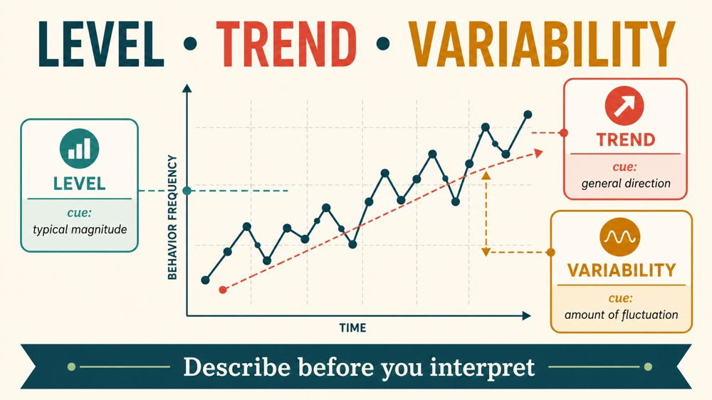 aba data analytics: level trend variability and quality checks