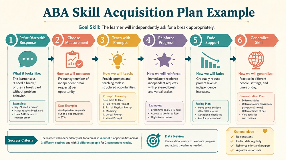 aba skill acquisition plan example RBT study checklist