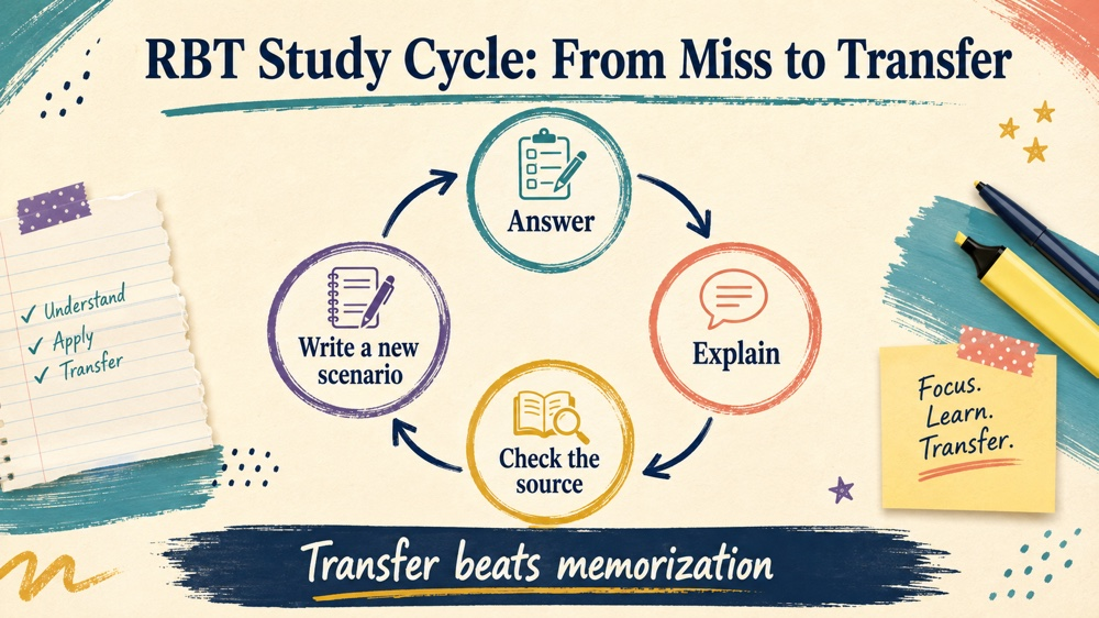 aba task list study guide RBT study checklist infographic