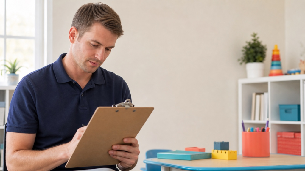 abc behavior technician study guide with white adult RBT candidate