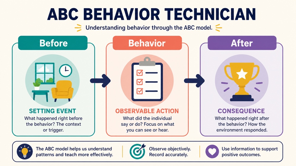 abc behavior technician concept sequence for RBT study