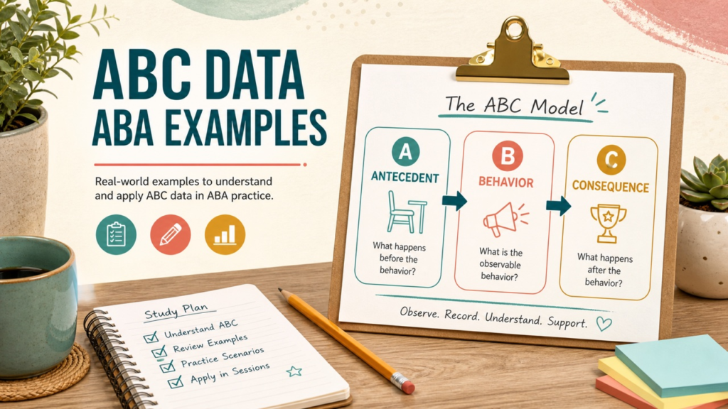 abc data aba examples cover: a clear ABC recording workflow