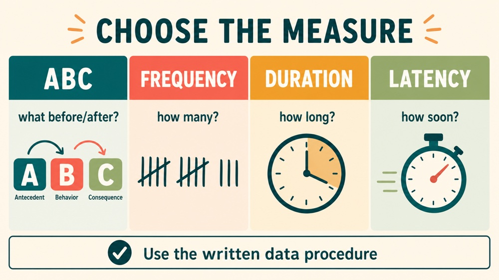 abc data aba examples: four original scenarios and study checklist