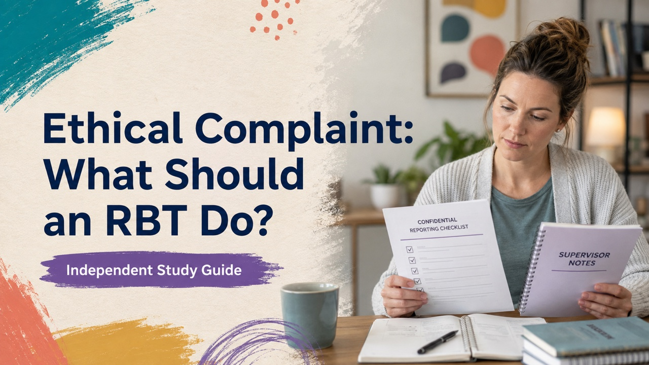 according to the bacb if there is an ethical complaint cover with a white adult technician reviewing a confidential reporting