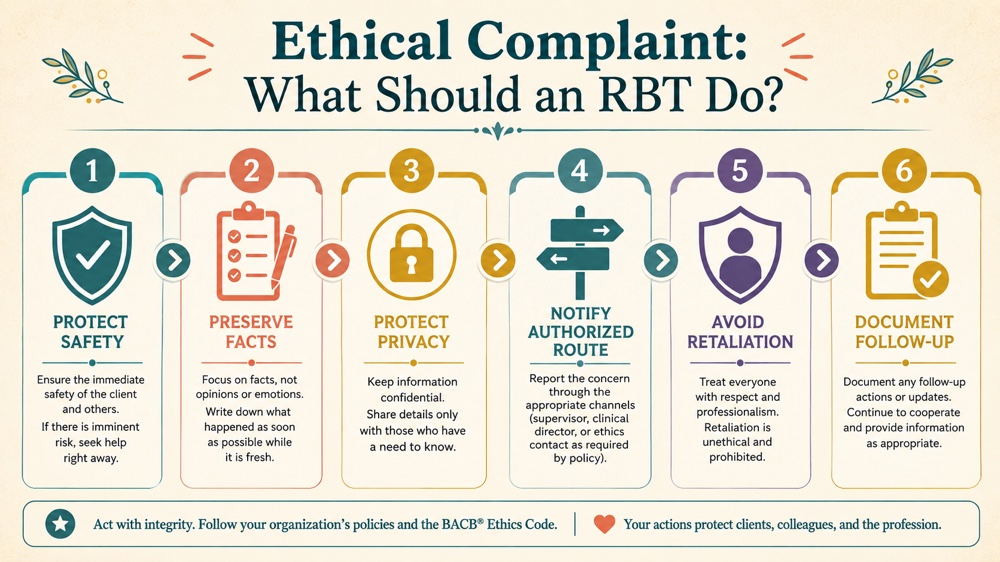 according to the bacb if there is an ethical complaint concept map for RBT study