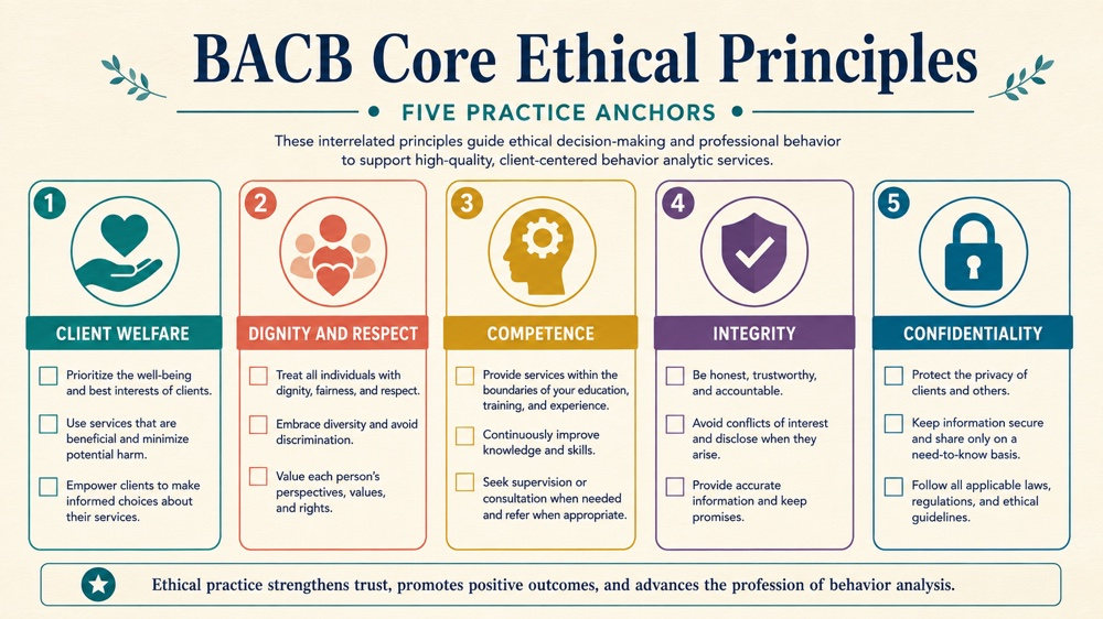 bacb core ethical principles concept sequence for RBT study