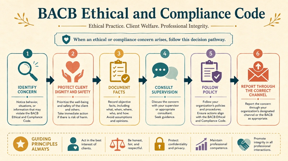 bacb ethical and compliance code concept sequence for RBT study