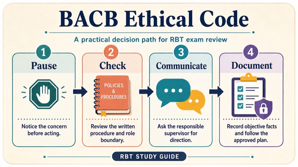 bacb ethical code concept sequence for RBT study