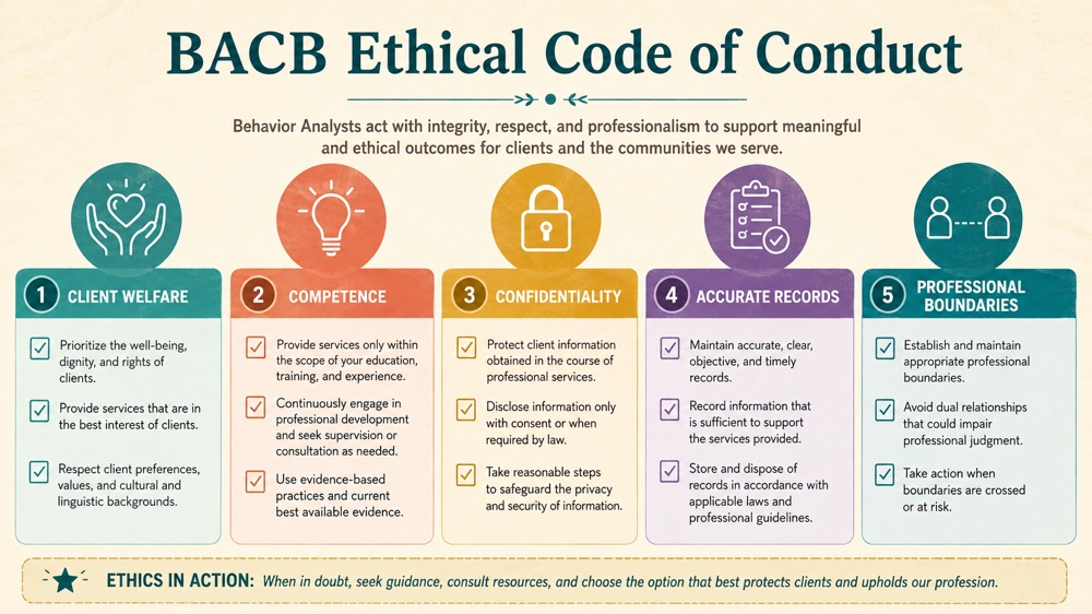 bacb ethical code of conduct RBT study checklist
