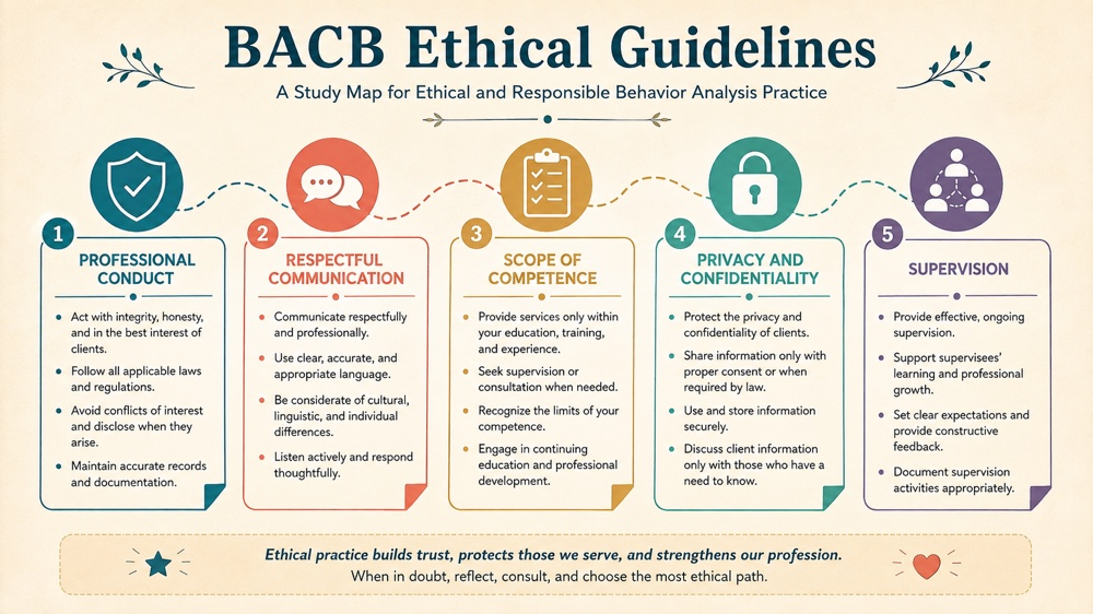 bacb ethical guidelines concept sequence for RBT study