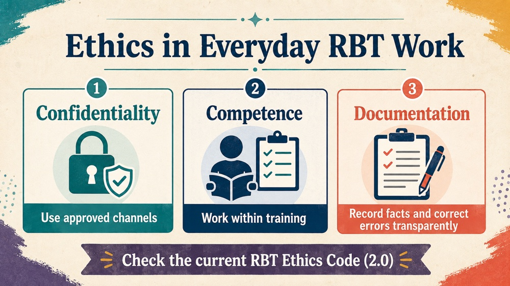 bacb ethics code 2026 RBT study checklist infographic