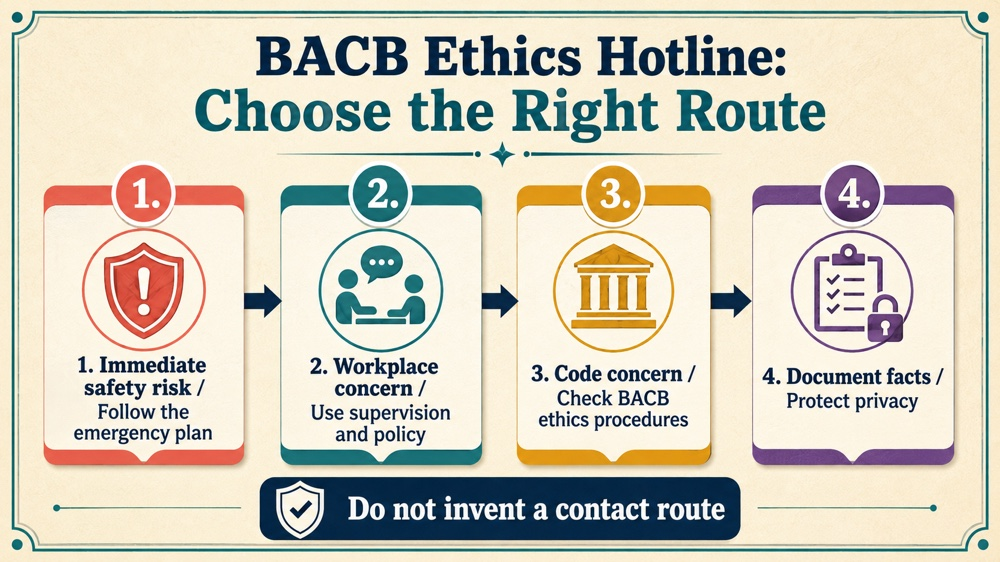 bacb ethics hotline concept map for RBT study