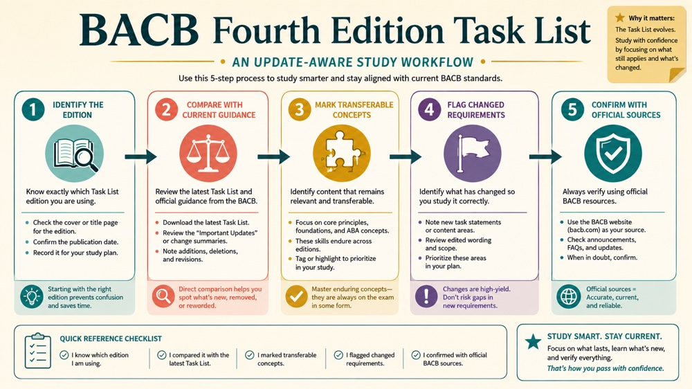 bacb fourth edition task list RBT study checklist