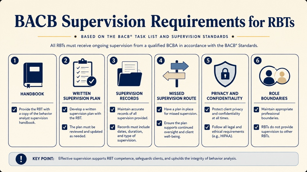 bacb supervision requirements for rbts RBT study checklist