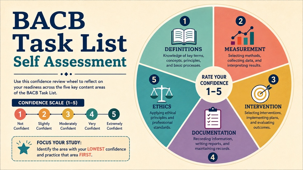 bacb task list self assessment concept sequence for RBT study