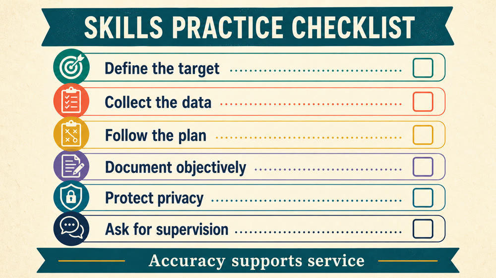 behavior technician skills practice checklist for RBT candidates