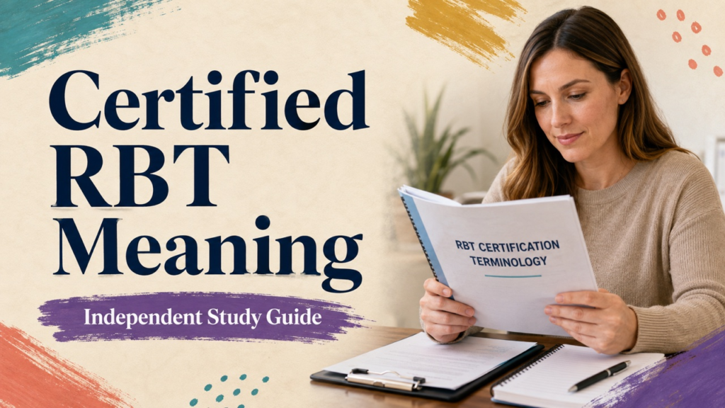 certified rbt meaning study guide with white adult RBT candidate