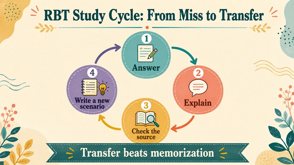 complete rbt task list study guide RBT study checklist infographic