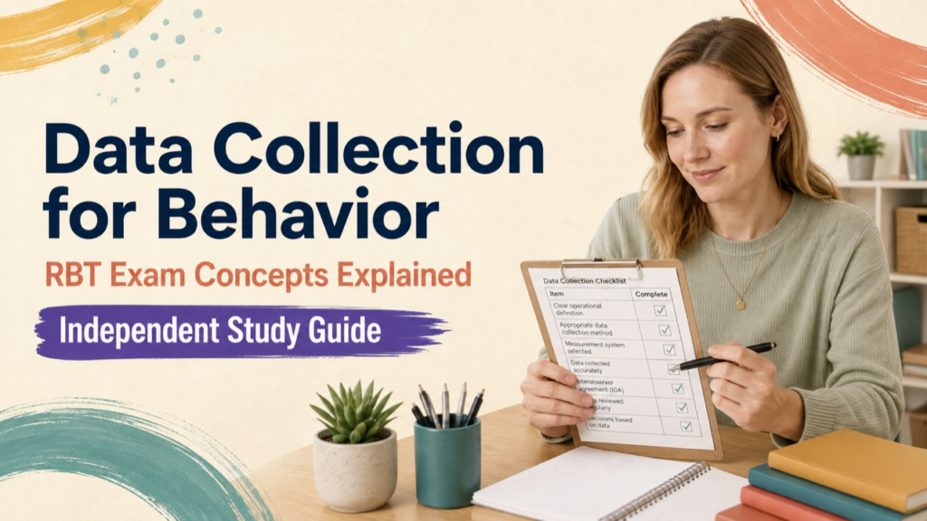 data collection for behavior study guide with white adult RBT candidate