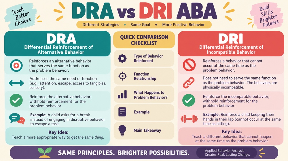 difference between dra and dri aba RBT study checklist