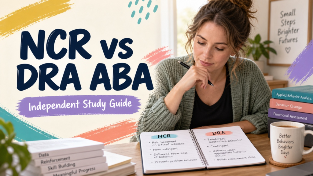 difference between ncr and dra aba study guide with white adult RBT candidate