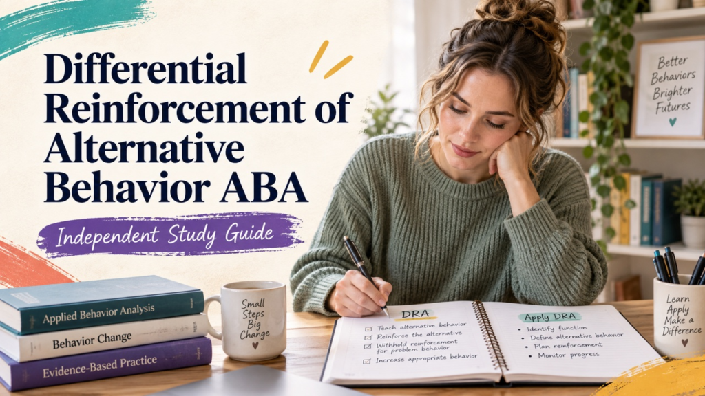 differential reinforcement of alternative behavior aba study guide with white adult RBT candidate