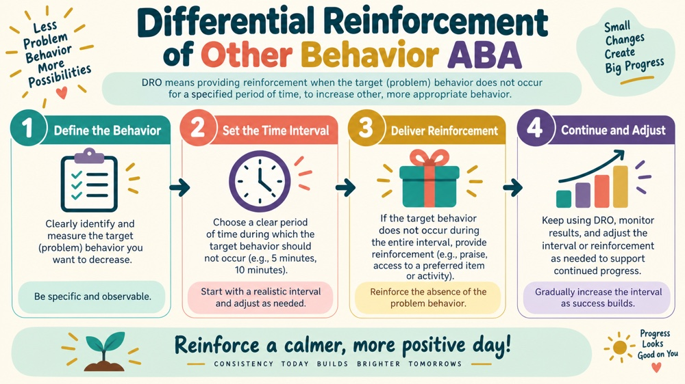 differential reinforcement of other behavior aba concept sequence for RBT study