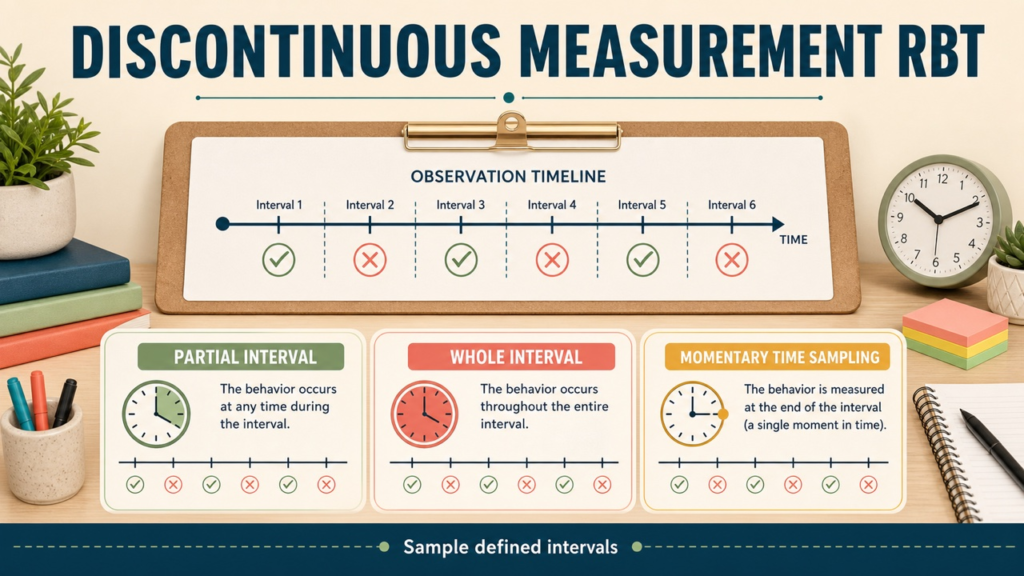 discontinuous measurement rbt cover: interval-sampling study pathway