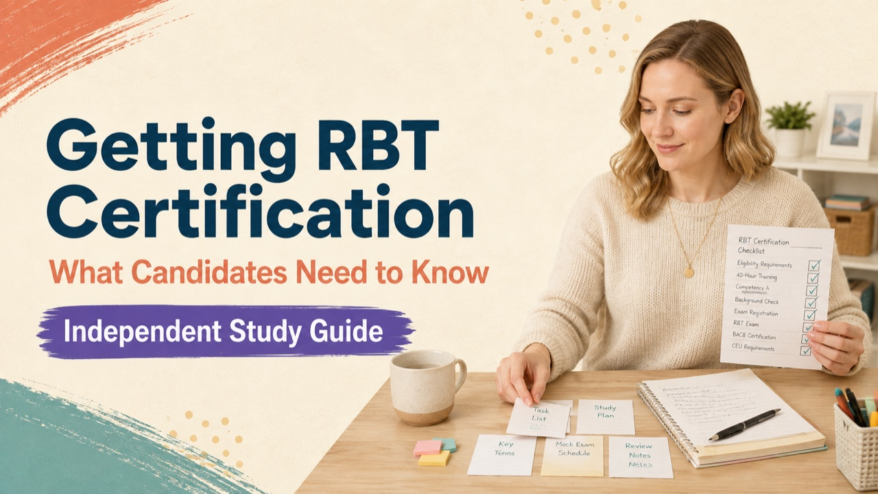 getting rbt certification study guide with white adult RBT candidate
