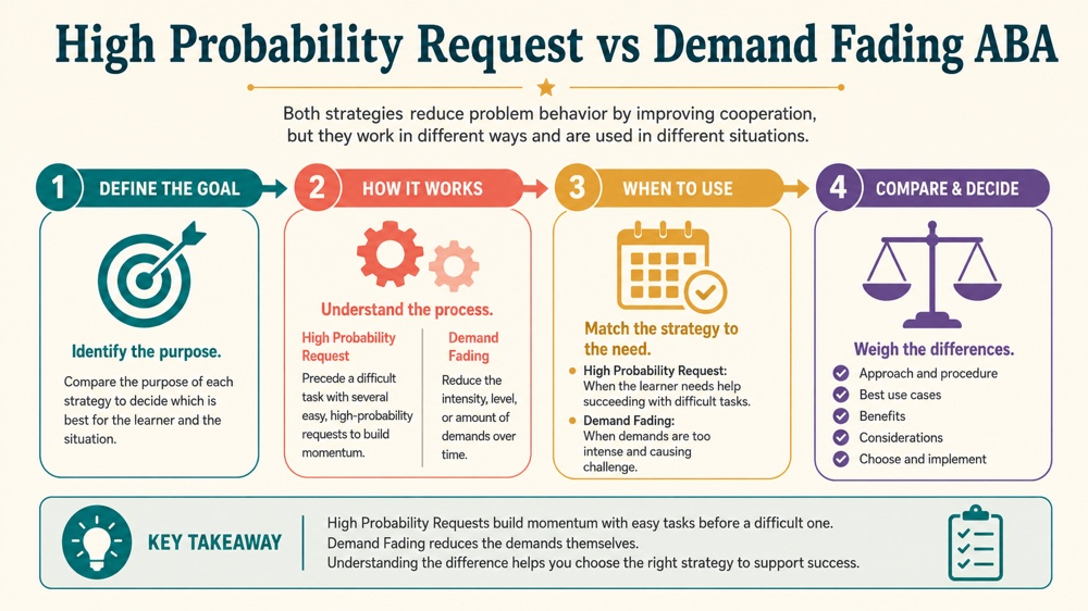 high probability request vs demand fading aba concept sequence for RBT study