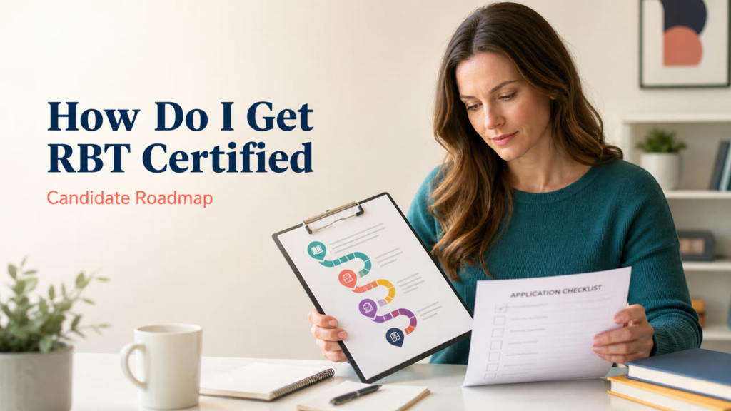 how do I get RBT certified roadmap with learner reviewing a study plan