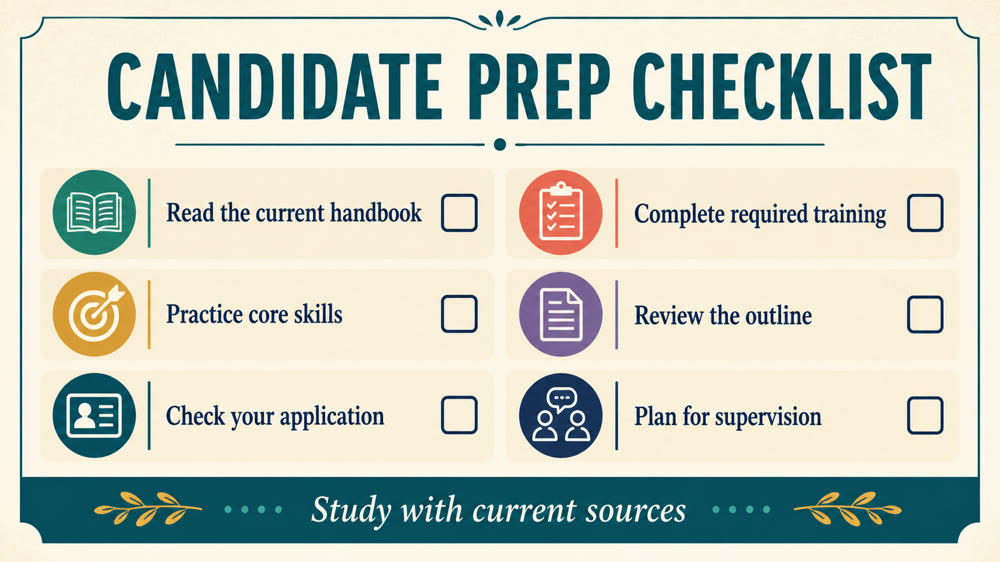 how do I get RBT certified preparation checklist for candidates