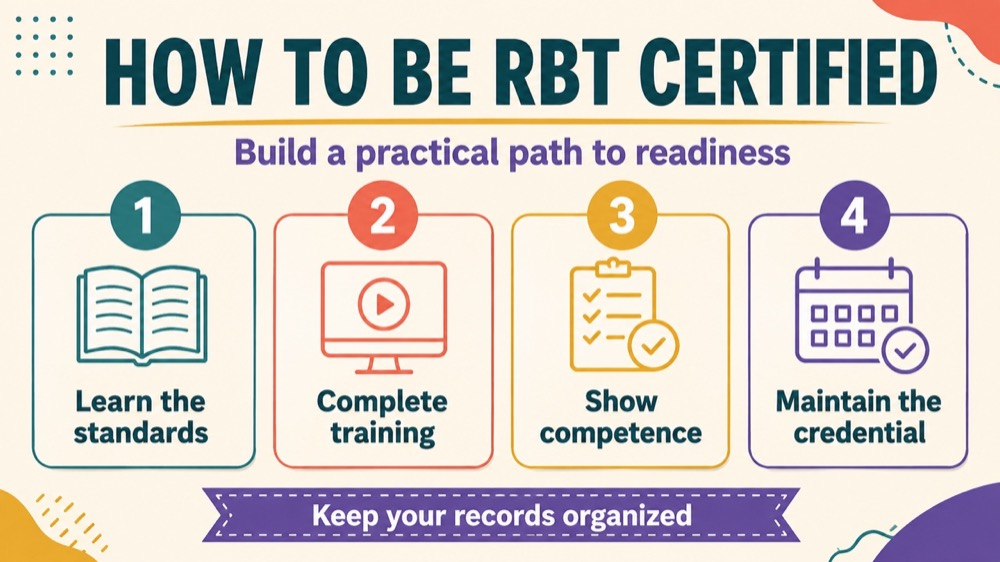 how to be rbt certified concept sequence for RBT study