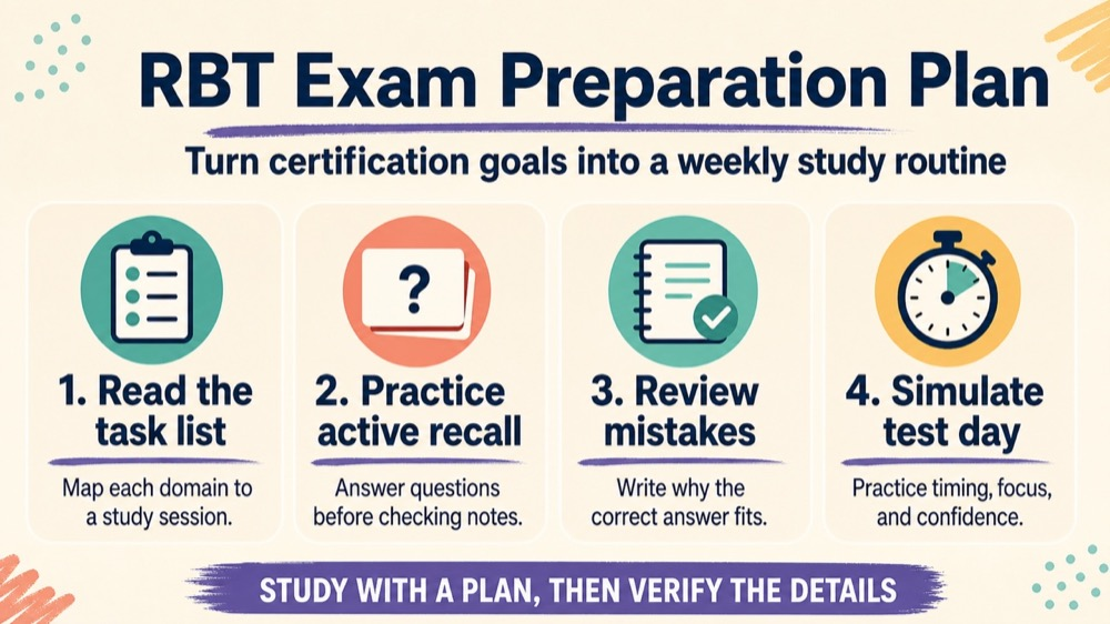 how to get certified as a behavior technician RBT study checklist