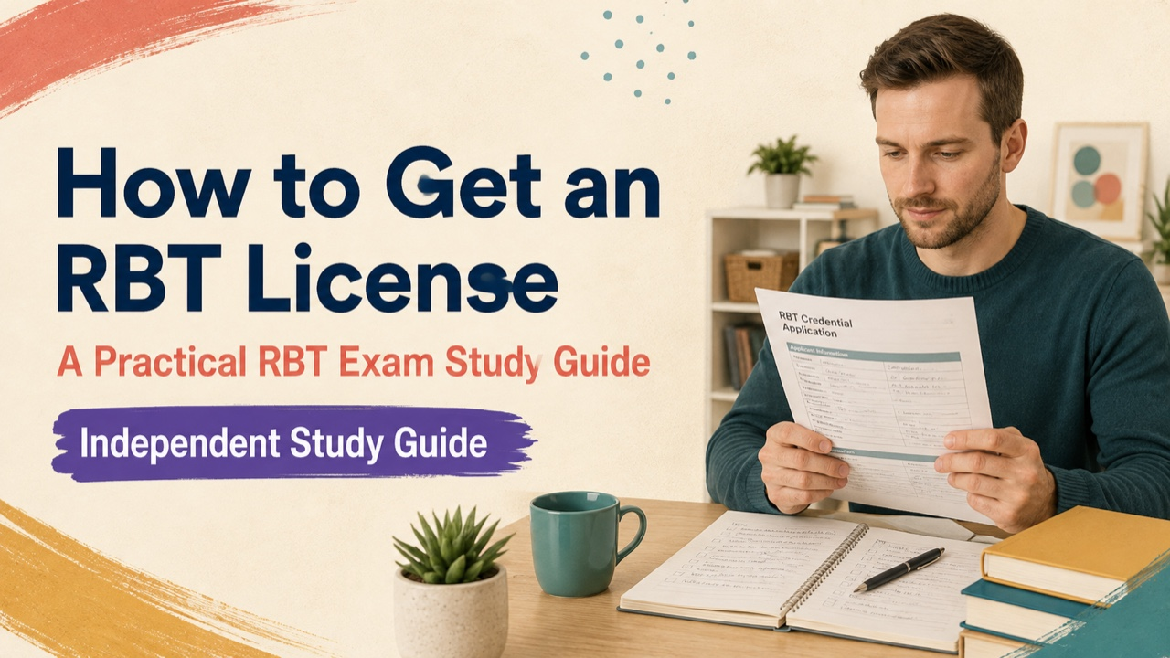 how to get rbt license study guide with white adult RBT candidate
